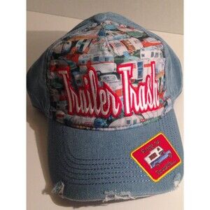 Hat “TRAILER TRASH" KEEP ON TRUCKING Comical Girl Trucker Adjustable Snapback